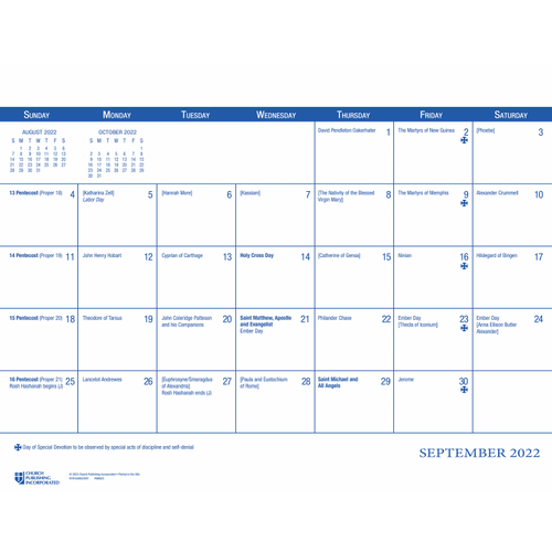 2023 Parish Wall Calendar: September 2022 Through December 2023 2023 Parish Wall Calendar: September 2022 Through December 2023