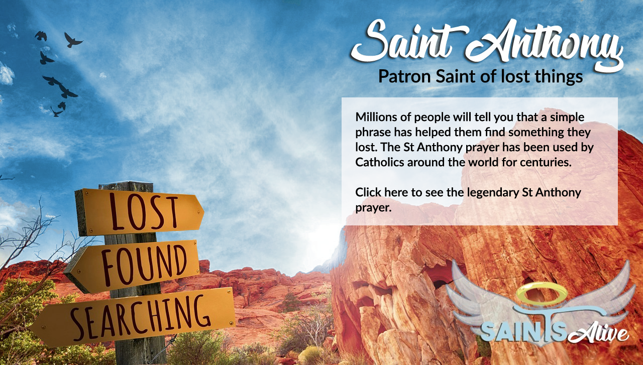 St Anthony: Patron Saint of Lost Things