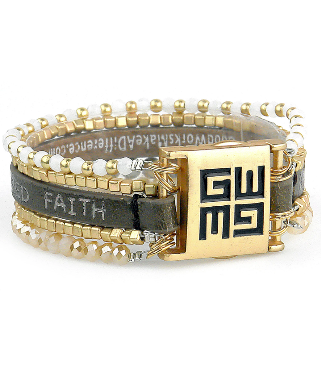 Scripture Bracelet Natural by Good Works