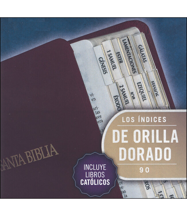 Bible Tab-Spa Cath-Clear & Gold: Spanish Classic Catholic Bible Tabs
