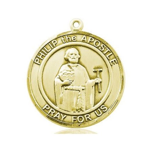 Bliss St. Philip the Apostle Medal -Round, Large, 14kt Gold Bliss St. Philip the Apostle Medal -Round, Large, 14kt Gold