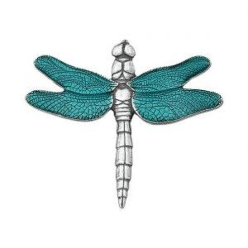 DANFORTH PEWTER Brooch Dragonfly - Teal