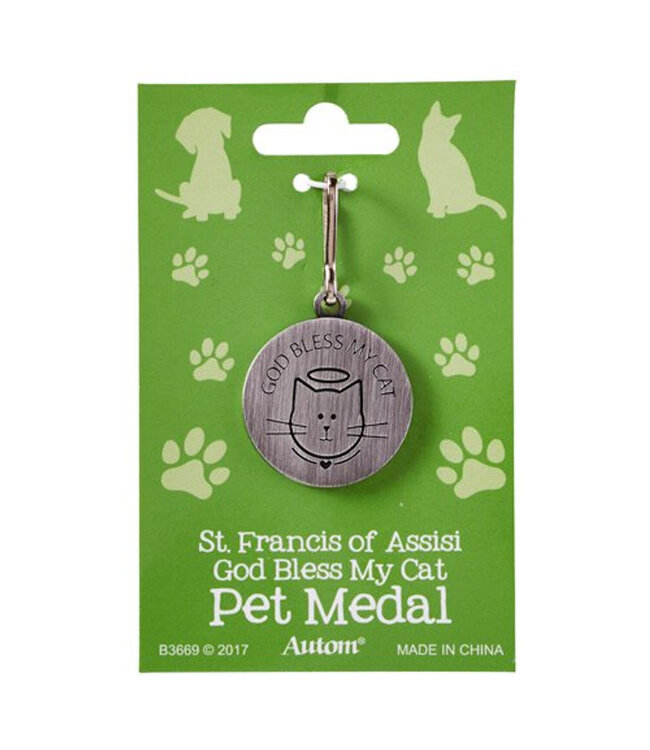 St. Francis Protect My Cat Medal