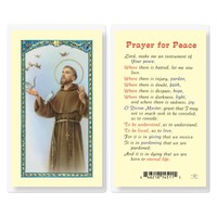 St Francis Prayer For Peace Prayer Card