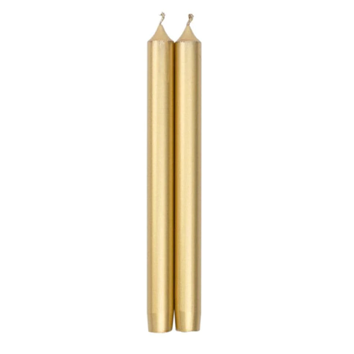 10” Duet Crown Candles in Gold - 2 Candles Per Duet 10” Duet Crown Candles in Gold - 2 Candles Per Duet