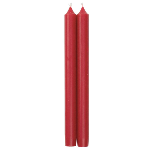 10” Duet Crown Candles in Red - 2 Candles Per Duet 10” Duet Crown Candles in Red - 2 Candles Per Duet