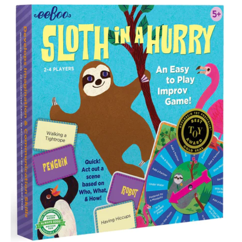 EEBOO SLOTH IN A HURRY BOARD GAME by EEBOO EEBOO SLOTH IN A HURRY BOARD GAME by EEBOO