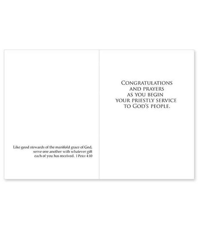 On Your Priestly Ordination Congratulations Card