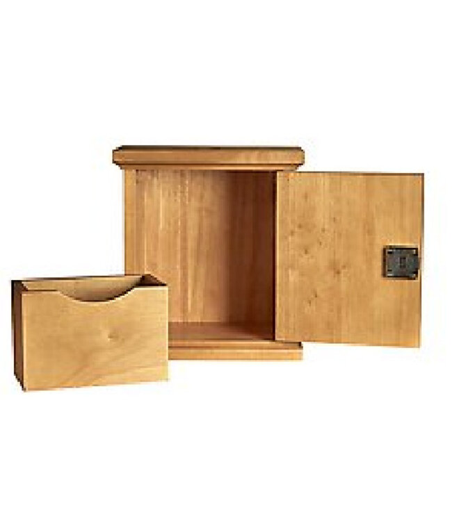 Maple Wall Offering Box - Oak Finish