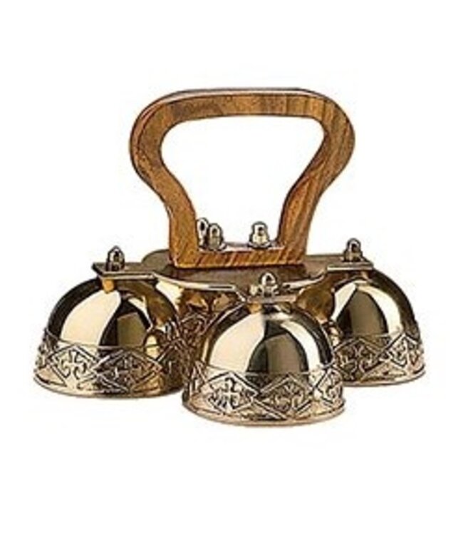 4 Cup Embossed Altar Bells
