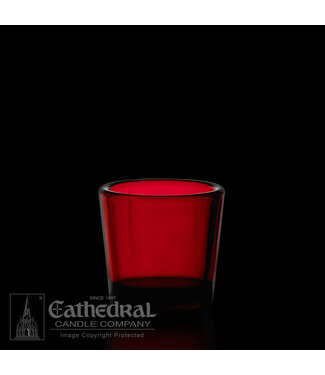 Votive Light Glasses Ruby Dozen