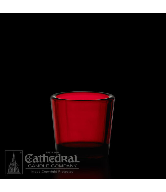 Votive Light Glasses Ruby Dozen