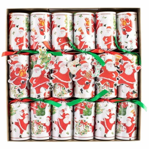 CASPARI CHRISTMAS CRACKERS DANCING SANTAS CASPARI CHRISTMAS CRACKERS DANCING SANTAS