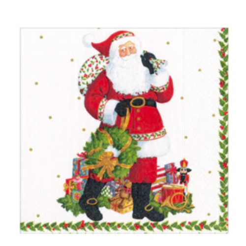 CASPARI CMAS NAPKINS JOLLY ST. NICK CASPARI CMAS NAPKINS JOLLY ST. NICK