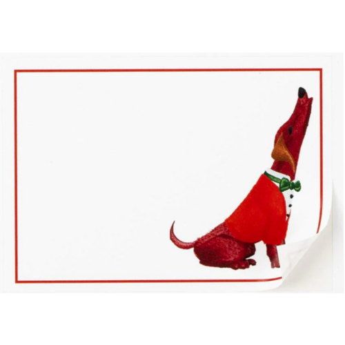 CASPARI NAME LABELS ADHESIVE CAROLING DOG CASPARI NAME LABELS ADHESIVE CAROLING DOG