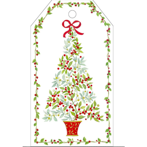 CASPARI GIFT TAGS TWINING TREE CASPARI GIFT TAGS TWINING TREE