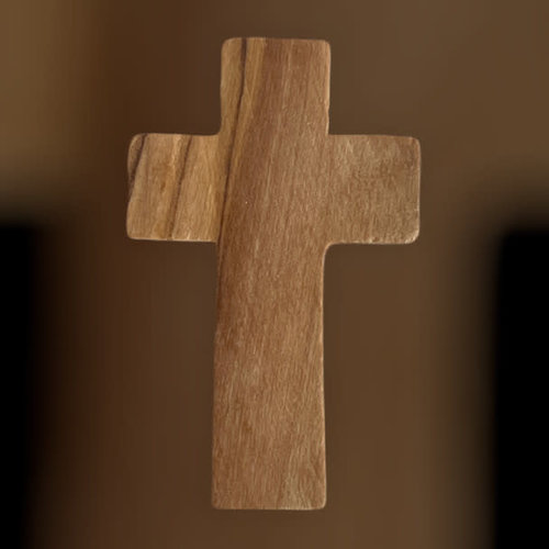 Pocket Cross - Olive Wood 1.75"