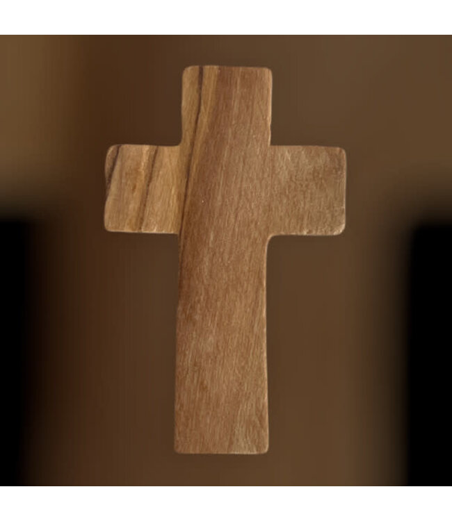 Pocket Cross - Olive Wood 1.75"