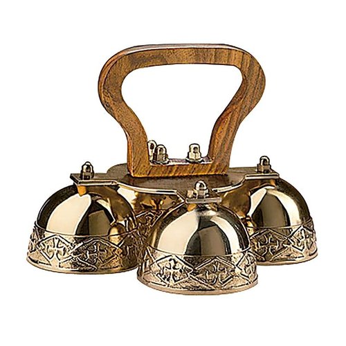 4 Cup Embossed Altar Bells