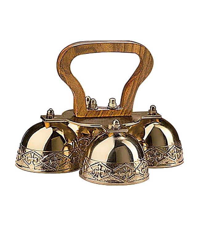 4 Cup Embossed Altar Bells