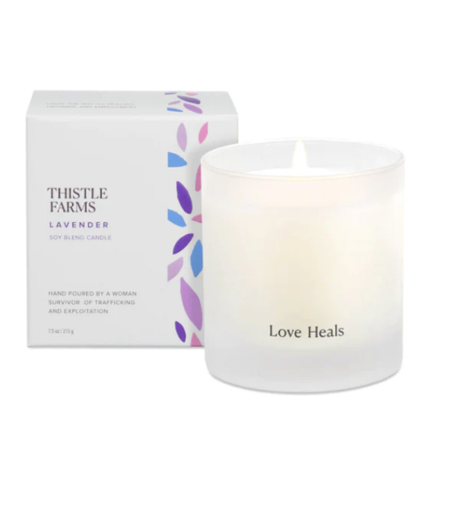 Lavender Soy Candle Love Heals Collection