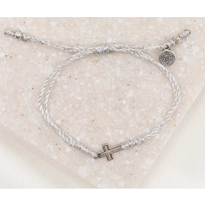 Filled by Faith Bracelet With Silver Cross