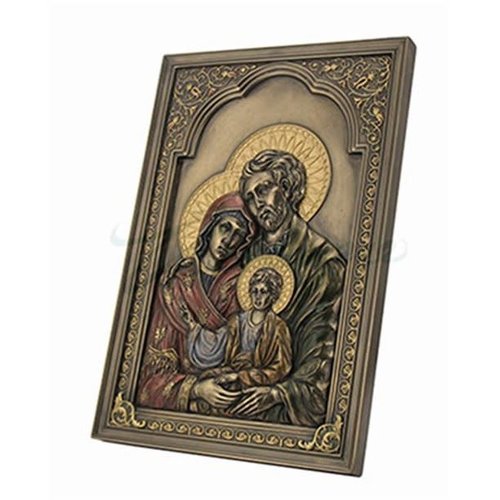 Unicorn Iconic Style Holy Family Wall Plaque