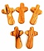 Olive Wood Hand Cross Small 2"