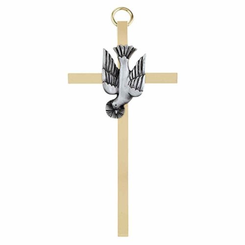 Brass Confirmation Wall Cross - 4.25"