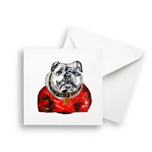 Bulldog Head Notecard
