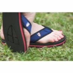 Episcopal Shield Flip Flops Blue Small