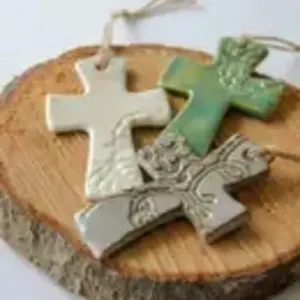 Flared Cross Ornament - Assorted Colors