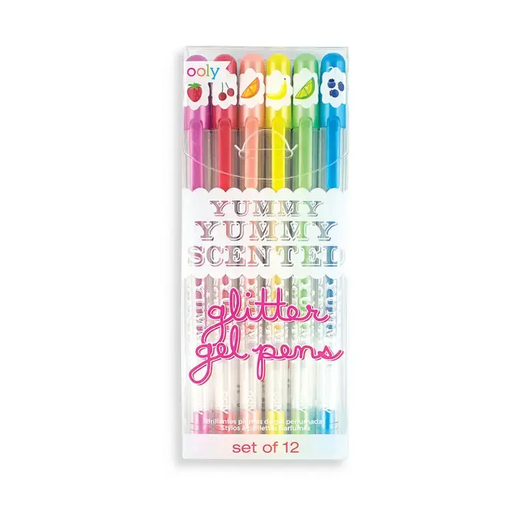 12 Glitter Gel Pens Adult Book Coloring, Bible Studies