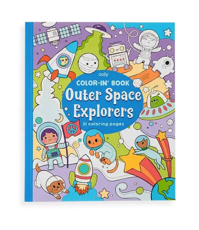 Color-In' Book: Outer Space Explorers