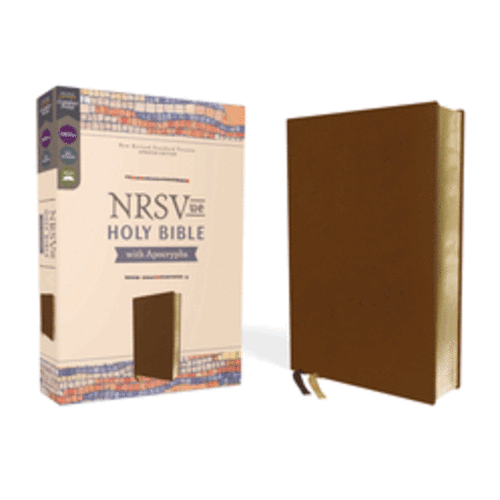 Nrsvue, Holy Bible with Apocrypha, Leathersoft, Brown, Comfort Print