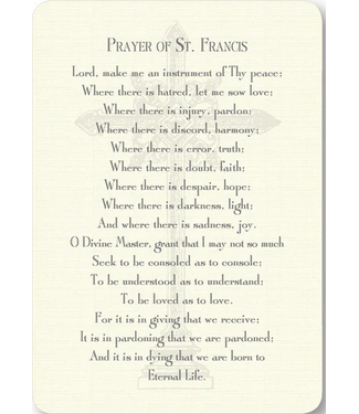St. Francis Prayer Card