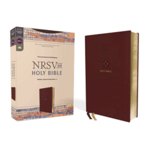 Nrsvue, Holy Bible, Leathersoft, Burgundy, Comfort Print