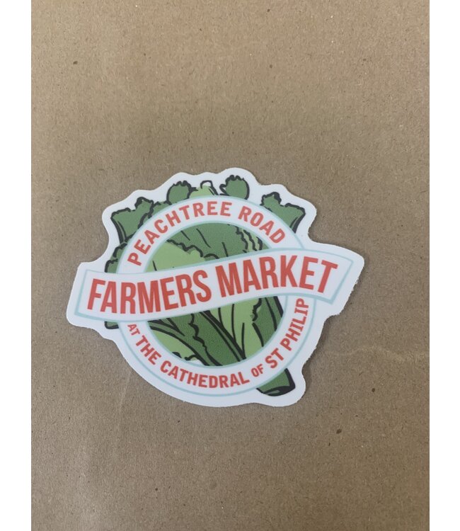 Peachtree Road Farmers Market - Sticker - Small