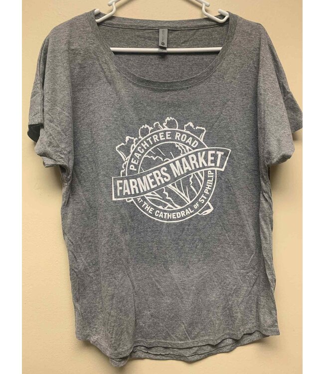 Peachtree Road Farmers Market Women's T-Shirt - Heather Grey Medium