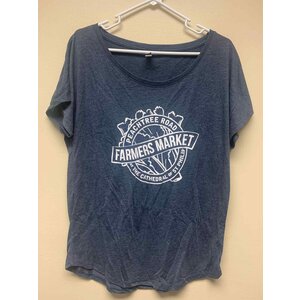 Peachtree Road Farmers Market Women's T-Shirt - Navy Medium