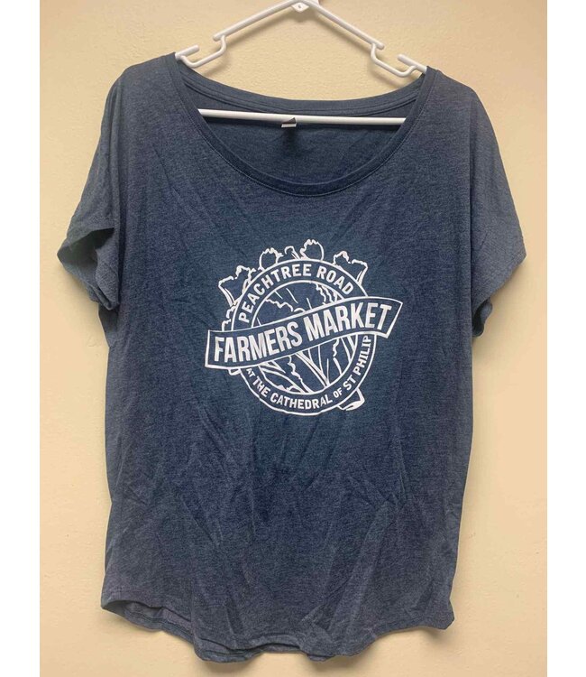 Peachtree Road Farmers Market Women's T-Shirt - Navy Large