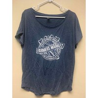 Peachtree Road Farmers Market Women's T-Shirt - Navy 2X-Large