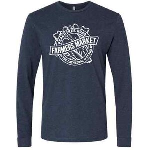 Peachtree Road Farmers Market Long Sleeve T-Shirt - Navy Medium
