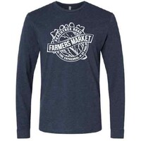 Peachtree Road Farmers Market Long Sleeve T-Shirt - Navy Large