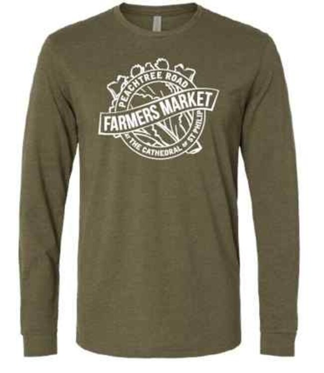 Peachtree Road Farmers Market Long Sleeve T-Shirt - Green 2X-Large