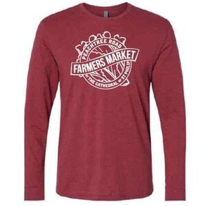 Peachtree Road Farmers Market Long Sleeve T-Shirt - Cardinal Small