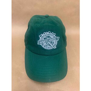 Peachtree Road Farmers Market Baseball Hat -  Forest Green with white stitching
