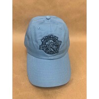 Peachtree Road Farmers Market Baseball Hat -  Ice Blue with black stitching