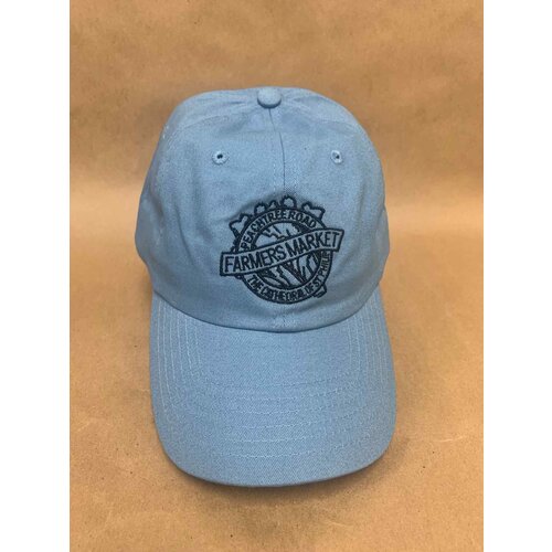 Peachtree Road Farmers Market Baseball Hat -  Ice Blue with black stitching