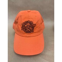 Peachtree Road Farmers Market Baseball Hat -  Tangerine with black stitching